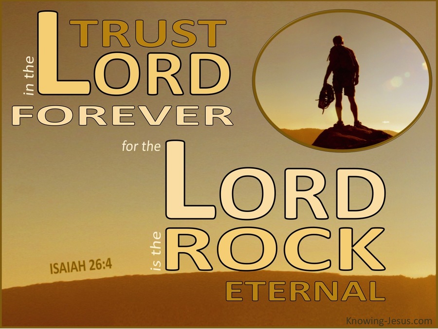 Isaiah 26:4 Trust in the Lord Forever (beige)